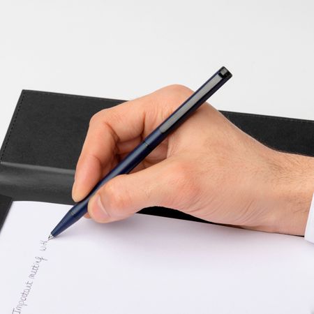 Hugo Boss Ballpoint pen Cloud Matte Medieval Blue