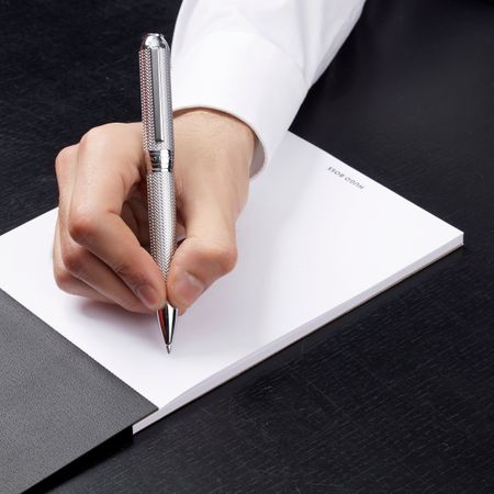 Hugo Boss Ballpoint pen Elemental Silver