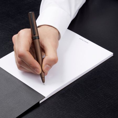 Hugo Boss Ballpoint pen Gear Brushed Khaki