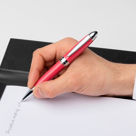 Hugo Boss Ballpoint pen Icon Corail/Chrome
