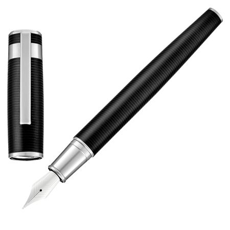 Hugo Boss Fountain pen Arche Horizon Black
