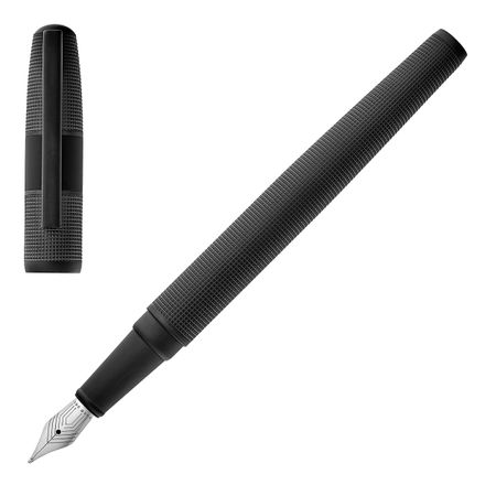 Hugo Boss Fountain pen Grid Black