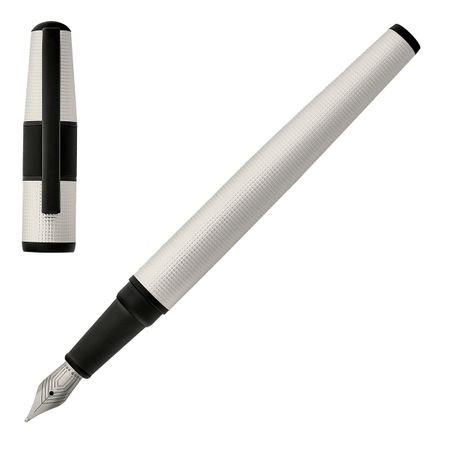 Hugo Boss Fountain pen Grid Pearl