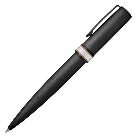 Hugo Boss Ballpoint pen Arche Brushed Ring Black