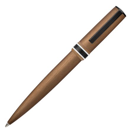 Hugo Boss Ballpoint pen Arche Brushed Ring Camel