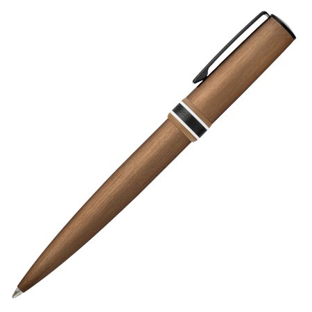 Hugo Boss Ballpoint pen Arche Brushed Ring Camel