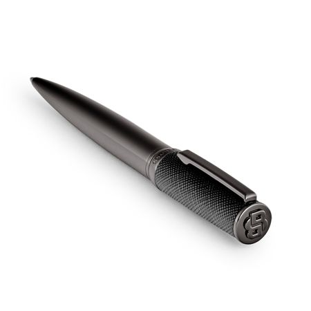 Hugo Boss Ballpoint pen Double B Saffiano Black
