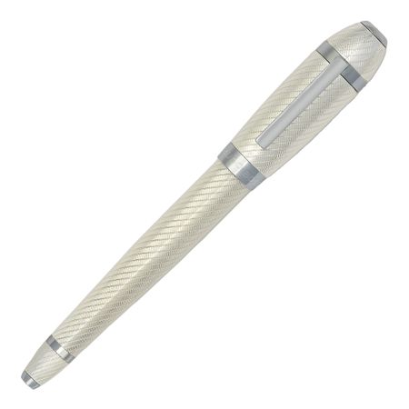 Hugo Boss Fountain pen Arc Futurist Silver