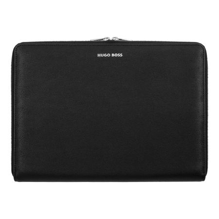 Hugo Boss Conference folder zip A4 Pure Iconic Black