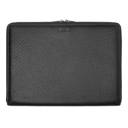 Hugo Boss Conference folder zip A4 Monogram Zipped Black
