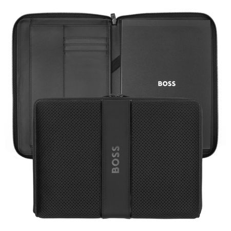 Hugo Boss Conference folder A4 Arche Black