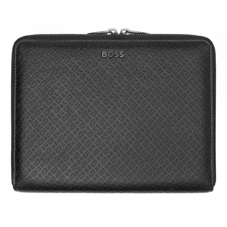 Hugo Boss Conference folder A5 Monogram Zipped Black