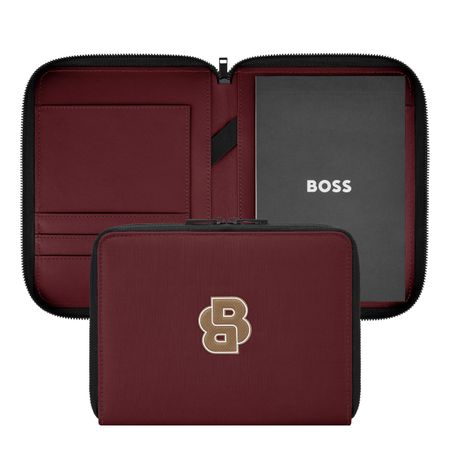 Hugo Boss Conference folder A5 Varsity Burgundy