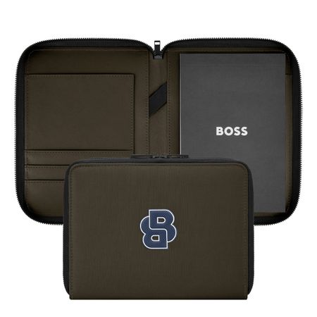 Hugo Boss Conference folder A5 Varsity Forest Green