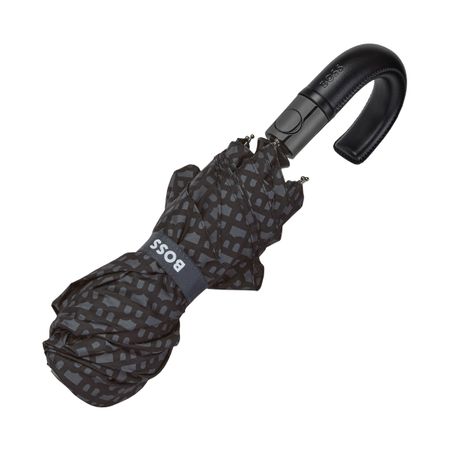Hugo Boss Pocket umbrella Monogramme Dark Grey