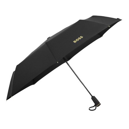 Hugo Boss Pocket umbrella Double B Black & Gold