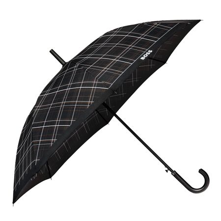 Hugo Boss Umbrella Checkered Black
