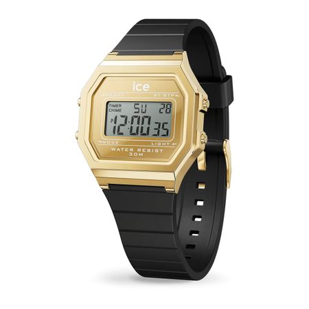 Ice-Watch ICE digit retro-Metal gold mirror-Black-Small