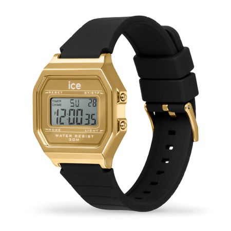 Ice-Watch ICE digit retro-Metal gold mirror-Black-Small