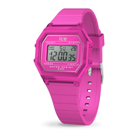 Ice-Watch ICE digit retro-Neon pink-Clear-Small