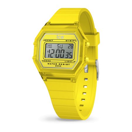 Ice-Watch ICE digit retro-Electric yellow-Clear-Small