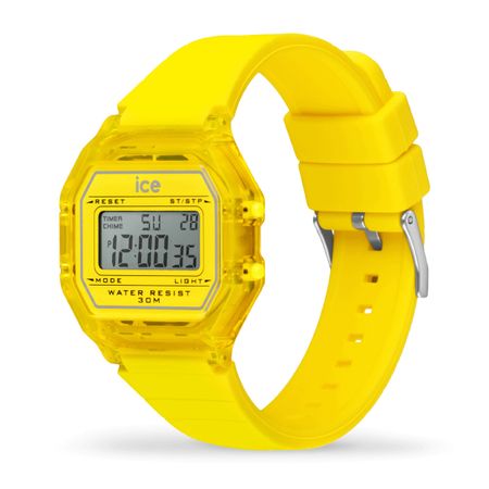 Ice-Watch ICE digit retro-Electric yellow-Clear-Small