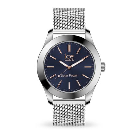 Ice-Watch ICE steel solar Silver Dark Blue Milanese