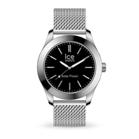 Ice-Watch ICE steel solar Silver Black Milanese