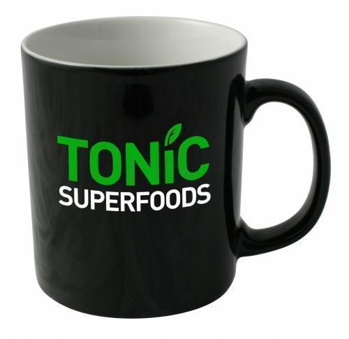 Custom Printed Earthenware Cambridge Duo Black Mugs
