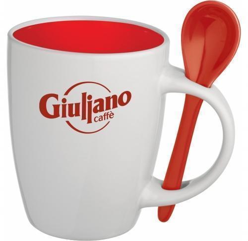 Spoon mug  Red/White