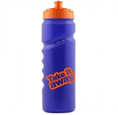 Printed Sports Water Bottle 750ml Blue