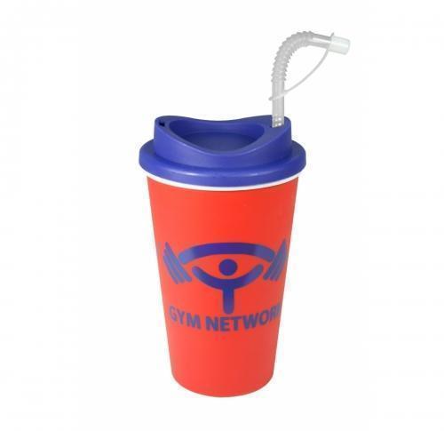 Universal Plastic Thermal Mug - Red