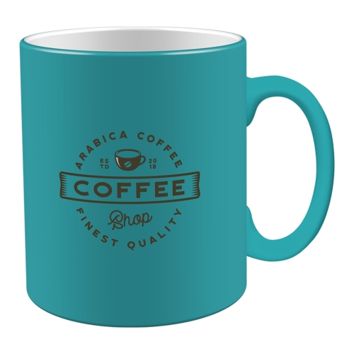 Cambridge Pantone Matched Colour Coated Mug Custom Logo