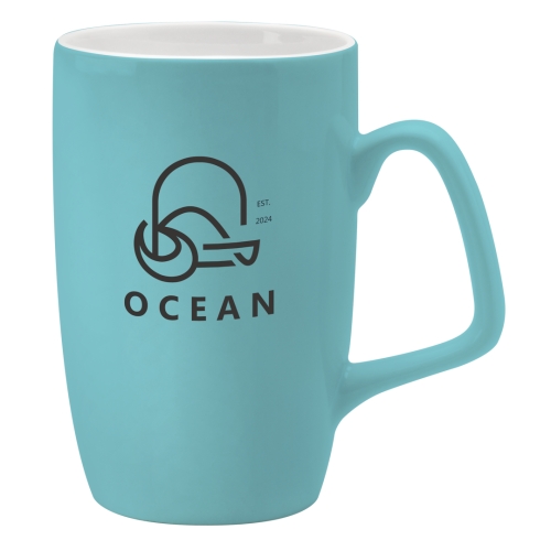 Pantone Matched Corporate Colour Coated Mug Printed Logo 330ml