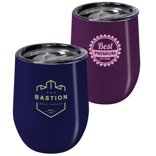 Pantone Matched Stainless Steel Tulip Colour Coated Tulip 350ml Travel Cup