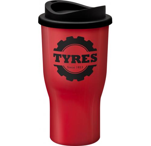 Plastic Travel Mug 350ml Double Walled Challenger Tumbler Red