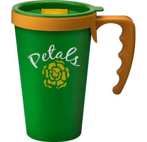Takeaway Travel Mug 350ml Double Walled Universal Green