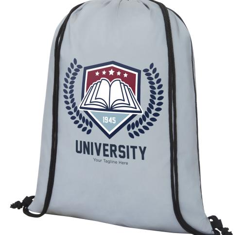 Printed Reflective Drawstring Bags